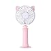 Produktbild TianranRT Handheld Lüfter Pink Hoch Qualität LED Wiederaufladbar Tragbar Mini USB Lüfter (Rosa)