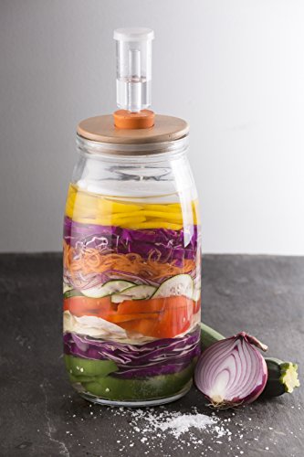 Kilner Gärung Set für Sauerkraut/Kimchi/Pickles, transparent - 6