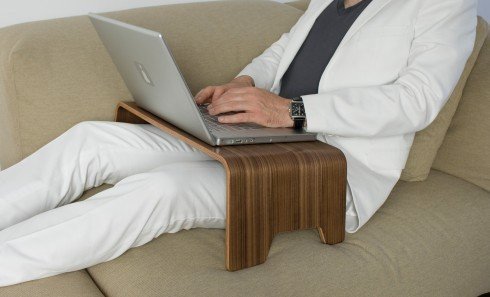 Jan Kurtz 494405 Notebook Tisch, Holz, braun, 28 x 57 x 20 cm