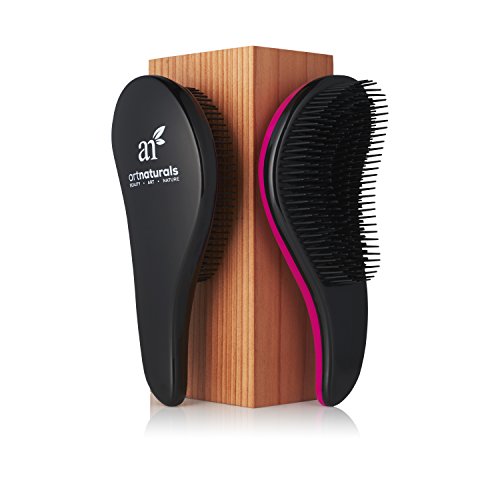 ArtNaturals Entwirrungs Detangling Haar Bürsten – 2er Pack (Rosa & Schwarz) – Kämmbarkeitshilfe - 2