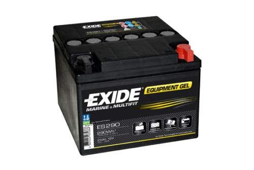 Exide - Batería plomo sellada gel ES290 12V 25Ah 240A - Batería(s)