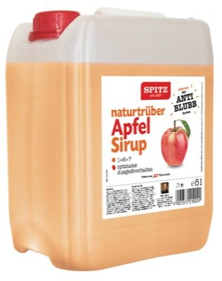 Preisvergleich Produktbild SPITZ Apfel naturtrüb Fruchtsirup 5 Liter Box
