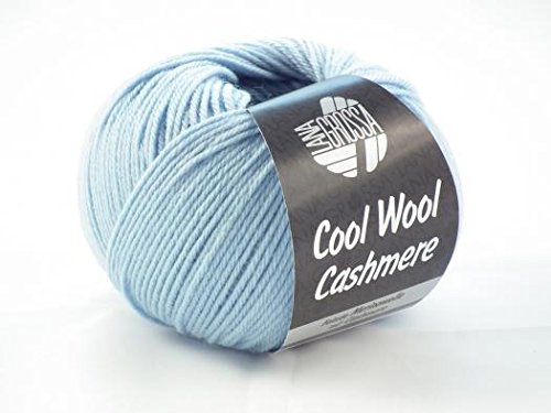 Lana Grossa Cool Wool Cashmere superfein freie Farbwahl Wolle Merino Kaschmir (08 - Hellblau)