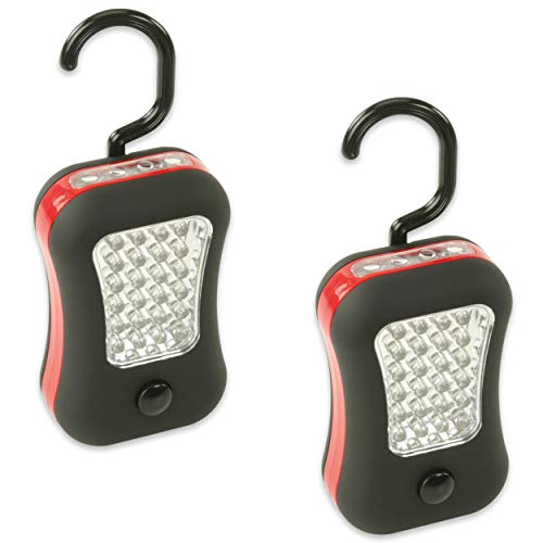 HyCell Worklight COB-LED Flexi FWL - Lampada da officina flessibile, Nero/rosso, 59 × 35 × 95 mm