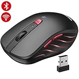 【5 niveles DPI y 6 botones】 5 DPI (800/1200/1600/2000/2400) para todas sus necesidades. El DPI predeterminado es 1200. Puede presionar el botón DPI para cambiarlo. 6 Botones incluye botón de avance y retroceso.