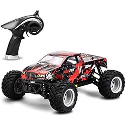 Wapipey 1/18 2.4G RC Car Control Remoto inalámbrico Monster Truck 30 km/h 4WD Racing Radio Coche eléctrico de Alta Velocidad Off-Road Truggy Drifting Juguetes Vehículo para niños Niños Regalo