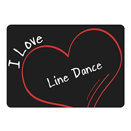 Preisvergleich Produktbild Mousepad Modern I Love Line Dance schwarz