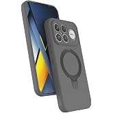 Coverzone Poco F8 Ultra ile uyumlu Kılıf MagSafe ile uyumlu Z-Samara Kapak Wireless Şarj &Ouml;zellikli Stand Olabilen Poco F8 Ult