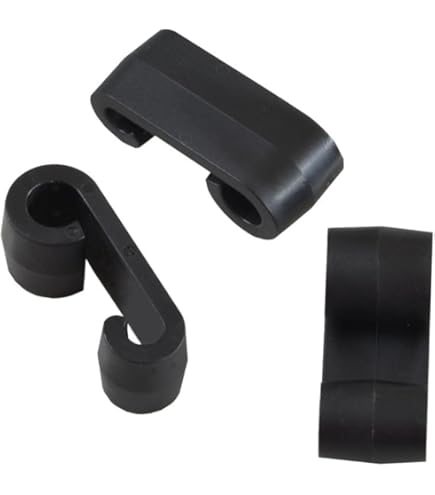 10 X Expanderdoppelhaken Kunststoff Weiss Abspannhaken Netzhaken - Foto 11