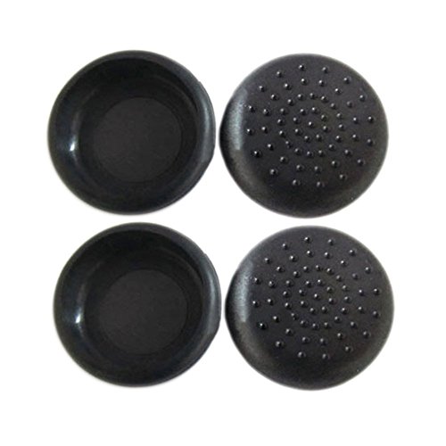 SODIAL (R) New Joystick Thumb-Stick Daumengriff Ersatzkappen Abdeckung F Sony PS4 Controller 2 Paar – Schwarz - 2