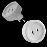 T&uuml;rk Fişi &ndash; Amerikan Tip Fişe &Ccedil;evirici Seyahat Adapt&ouml;r&uuml; | Tip C T&uuml;rkiye (Erkek) &rarr; Tip A Amerika (Dişi) | 250V &ndash; 6A | Amerika,