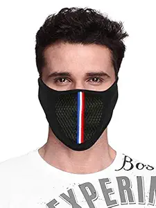 Aadishwar Creations Pro Bike Riding & Cycling Anti Pollution Dust Sun Unisex Protection Half Face Cover Mask (Black)(Pack of 1)