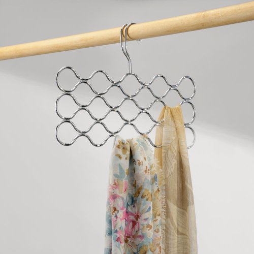 InterDesign 06830EU Classico Schalhalter mit 23 Schlaufen, chrom - 2