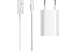 Newding Schnellladegerät für Phone 11, XR, SE, 8, 7, 10, SE 2022, SE 2020, X, 8 Plus, 6s, für Phone USB Charger, 5 W, Netzadapter mit Kabel