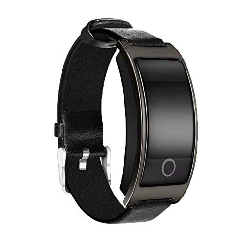 Preisvergleich Produktbild Weekendy Intelligentes Uhr-Herzfrequenz-Blut-Sauerstoff-Druc... Bluetooth-elektronisches Armband-Übungs-Schritt-Kalorien-Sitz... Anzeige, Black-OneSize