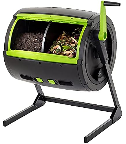 Chariot De Jardin Récupérateur De Compost 55 L - Pour Composteur Maze, Avec Roues - Dimensions 65,5x58x89 Cm