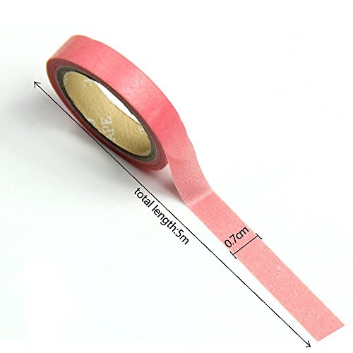 Hosaire 10 x decorativo de Washi Tape arco iris rollos de papel para Manualidades DIY