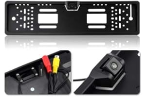 Kabalo EU Caméra de recul 170° Couleur Plaque d'immatriculation de Voiture Etanche IP68 Vision de Nuit LED IR - Résistant aux intempéries Imperméable 170-degree Camera PAL