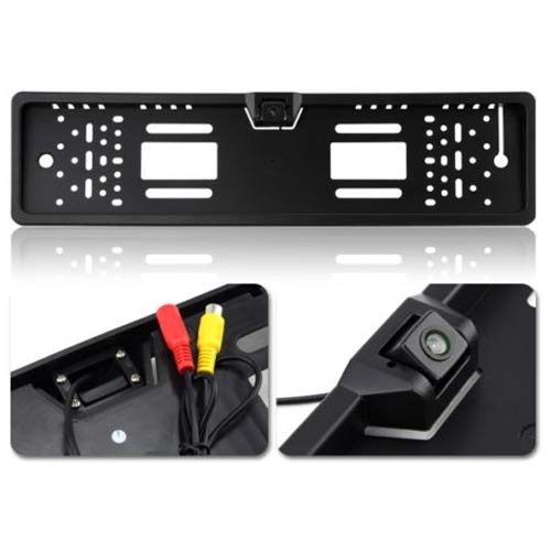 Kabalo Cámara marcha atrás Coche Placa de Matrícula Cámara de Visión Trasera Matrícula Soporte Distancia Etiqueta PAL 170-degree Camera