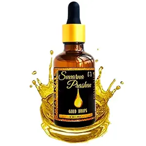Dr Ektas 15ml MASKAL Swarna Prashan(SuvarnaPrashan Drops) with 60mg Pure 24 CT Gold Ash and 150+ Drops, An Ayurvedic Immunity Booster For Kids, ISO| FSSAI |GMP & Ayush Approved