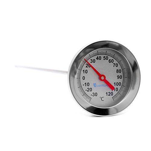 Lantelme 6115 Bimetall Erdboden – Kompostthermometer Wasserdicht -30 bis +120 Grad – Analog mit 50 cm langer Sonde - 3
