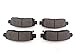 Produktbild Hinten Bremsbeläge D883 UAP