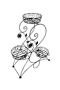 Wonderland Metal Plant Stands (3 Pot Stand)