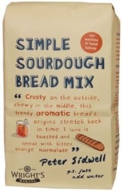 Wright's Simple Sourdough Bread Mix for Bread Machine or by Hand - Pack of 5