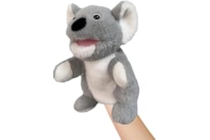 LOMTRATS 2024 Animal Hand Puppets for Children, Toddlers Includes Wolf,Tiger,Lion, Monkey and Movable Open Mouths,Perfect for Storytelling,Preschool Age and Birthday Gift