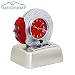 Produktbild Autohome Fahrzeug-Liebhaber rotierenden Reifen Wecker mit Echt Lauter-V8-Motor Klingelton 3D einzigartige Alarmwecker- Modell: DL38 rot Reisewecker