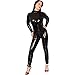 Produktbild Lack glänzender Catsuit in verschiedenen Farben und Größen (gummig weich - schwarz, S)