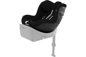 CYBEX Gold Kinder-Autositz Sirona G i-Size Plus, Ohne Base, Ab ca. 3 Monaten bis 4 Jahre, Max. 19 kg, 61 - 105 cm (Ab Geburt / 40 cm mit Neugeboreneneinlage), Moon Black