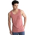 DAMENSCH Men Neo-Cool Casual Tank Tops- Rio Rose- Large