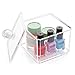 Discoball Transparent Acrylic Makeup Craft Cosmetic Storage Square Stackable Box with Cover