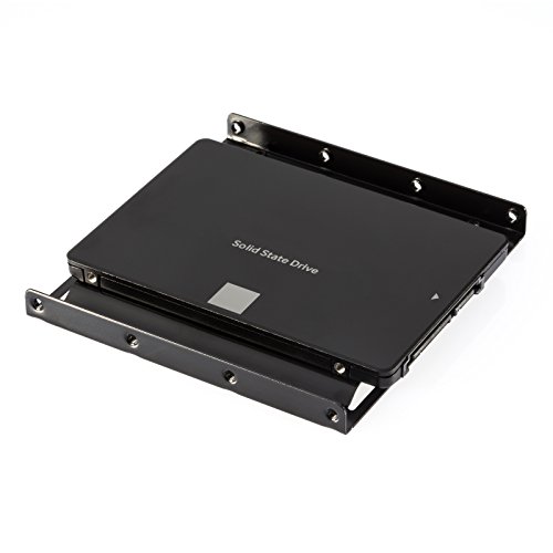 Poppstar Einbaukit, HDD SSD Einbaurahmen und Halterung für interne 2,5 Zoll Festplatten, inkl. Schrauben, Sata 3 Daten und Stromkabel - 2