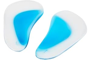 PHYSIOROOM Foot Arch Gel Support Pads | Orthotic Correction Shoe Inserts Comfortable, Shock Absorbing, Pain Relief & Pressure | For Plantar Fasciitis, Fallen Arches, Flat Feet, Reduce Foot Pain, Men & Women (1 Pair)