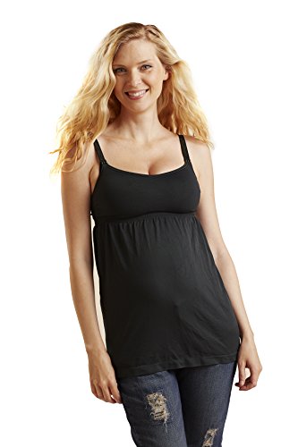 Cantaloop Pregnancy Tank Top (X-Large, Black)