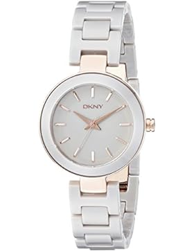 DKNY Damen-Armbanduhr 28mm Armband Keramik Gehäuse Edelstahl Batterie NY2356