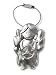 Produktbild Art & Emotions Schlüsselanhänger „Schutzengel“ mit Lenkrad in Silber, aus Metall Glücksbringer Talisman fürs Auto und Reise