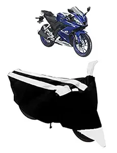 HEMSKAR Present All Weather Protection Scooty Bike Cover Made for Yamaha R15 V3 Semi Waterproof Cover (White)