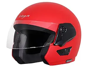 Vega Cruiser Dull Red Helmet, M