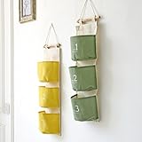GWELL Ordnungssysteme Hängender Organizer mit 3 Taschen Hängeorganizer Hängeaufbewahrung Multifunktionale Aufbewahrungstasche für Kinderzimmer, Schlafzimmer, Tür - 2