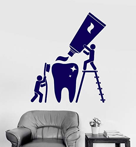 Preisvergleich Produktbild Gesundheit zähne reinigung zahnarzt bad aufkleber wohnkultur kinderzimmer abnehmbare schmücken wandbild schaufenster decor 56 * 67 cm