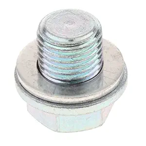 Street27 Silver Anodized Magnetic Engine Oil Pan Drain Plug/Bolt W/Crush Washer M14*12mm for for Honda Accord