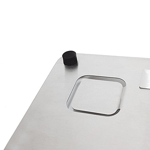 COM-FOUR Edelstahl Schlüsselbrett Schlüsselleiste Magnetwand (Variante 2) - 8