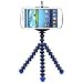 Produktbild Octopus Stil Tragbar und Verstellbare Stativ Ständer Halterung für iPhone, Handy, Kamera und Fall Star Handy Blau und Schwarz