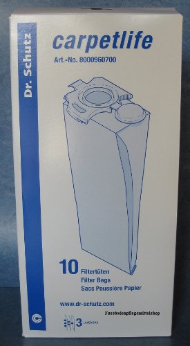 Dr.Schutz Staubbeutel für Carpetlife Staubsauger 1 Packung=10 Stück