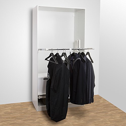 SO-TECH® Kleiderlift Garderobenlift breitenanpassbar von 450 – 1150 mm weiß - 2