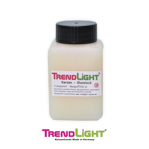Kerzenglanzlack 100 ml transparent wasserlöslich perfekt für Kerzen und Servietten