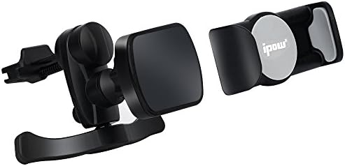 ipow New 360° Degree Air Vent Magnetic Car Mount Cell Phone Holder Cradle for iPhone X/8/8 Plus/7/6s Plus/5S, Samsung S8/S7 Note 6 Note 5 and Other Smartphone